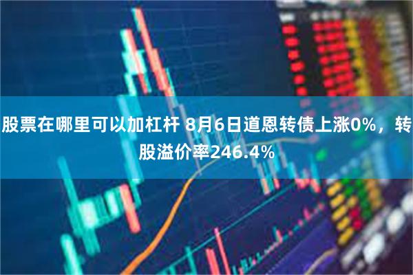 股票在哪里可以加杠杆 8月6日道恩转债上涨0%，转股溢价率246.4%