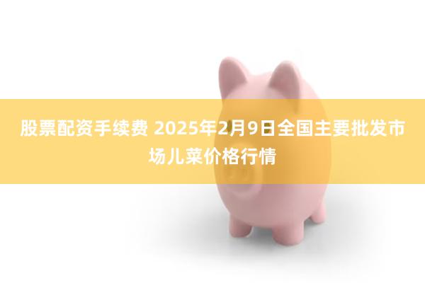 股票配资手续费 2025年2月9日全国主要批发市场儿菜价格行情